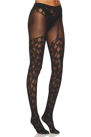 Wolford Floral Lace Suspender Tights in . Size S, XS.