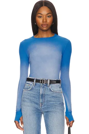 Michael Lauren Alick Long Sleeve Fitted Top With Thumbhole in . Size S, XL, XS.