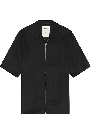 Oas Nero Zack Linen Shirt in . Size L.