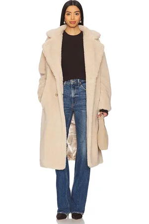 Generation Love Terry Faux Lamb Fur Coat in . Size M, S, XL, XS, XXL, XXS.