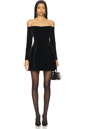 Bardot Nadene Velour Mini Dress in . Size 4, 6.