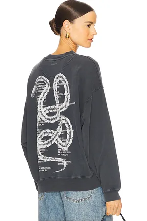 ANINE BING Jaci Sweatshirt Twisted Snake in . Size M, S, XS.