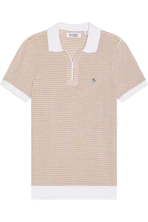 Original Penguin All Over Jacquard 1/4 Zip Polo in . Size XL/1X.