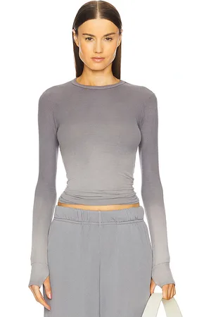 Michael Lauren Alick Long Sleeve Fitted Top With Thumholes in . Size XL, XS.