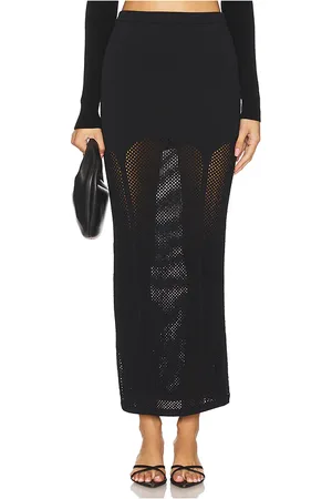 FLEUR DU MAL Knit Mesh Garter Skirt in . Size XS.