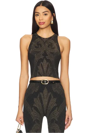 Wolford X Etro Metallic Jacquard Crop Top in . Size M, S, XS.