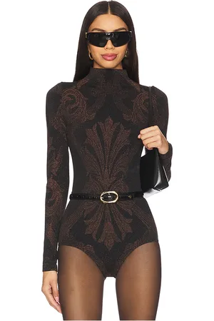 Wolford X Etro Metallic Jacquard Bodysuit in . Size S, XS.