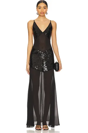 WeWoreWhat Sheer Panel Maxi Dress in . Size 00, 10, 12, 2, 6, 8.