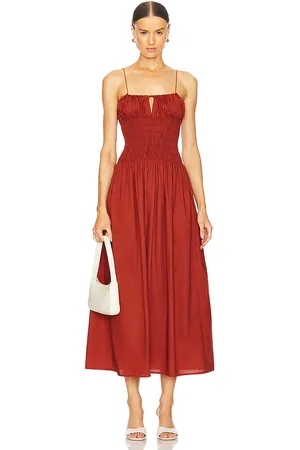 FAITHFULL THE BRAND X REVOLVE Aya String Midi Dress in . Size XL.