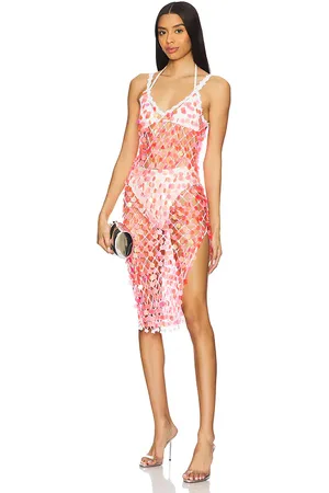 Milly Sequin Crochet Midi Dress in . Size XS/S.