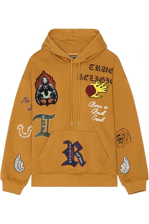 True Religion Patch Embro Hoodie in . Size M, S.