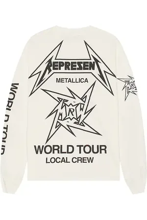 Represent X Metallica 40 Year Anniversary Long Sleeve Tee in . Size M, S, XL/1X.