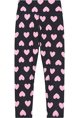 Beach Riot Kids Peppa Legging in Black,Pink. Size 3/4, 5/6.