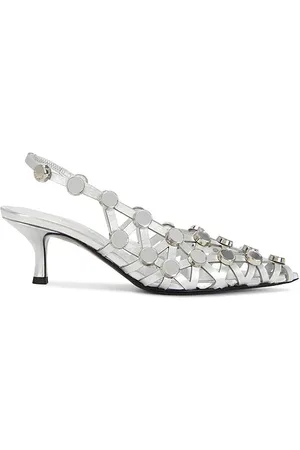The Attico Grid 50mm Slingback in . Size 38, 39, 40, 41.