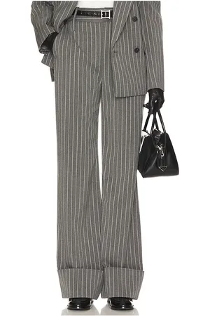 Helsa Pinstripe High Waist Cuffed Pants in . Size XS, XXS.