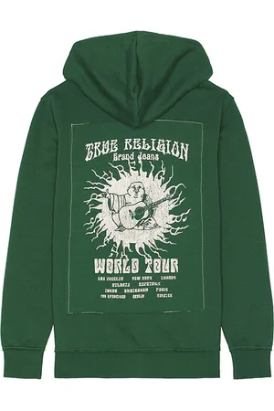 True Religion Blazing Tour Applique Zip Hoodie in . Size M, S, XL/1X.