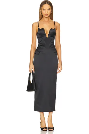 FLEUR DU MAL U-plunge Maxi Dress in . Size S.