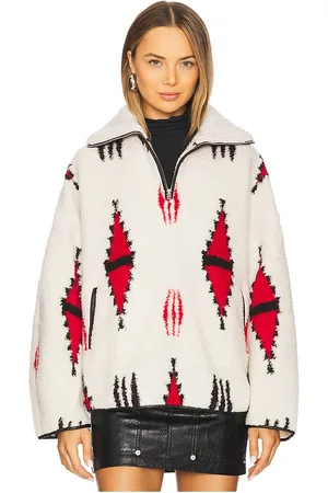 Isabel Marant Marner Sweater in Cream,Red. Size 38/6, 40/8, 42/10.