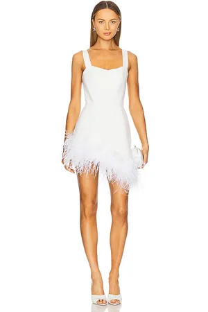 SANTA BRANDS Swan Mini Dress in . Size M, S.