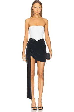 Nookie Keke Mini Dress in Black, White. Size S, XS.