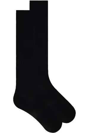 Wolford Luxury Cotton Rib Knee-highs in . Size .