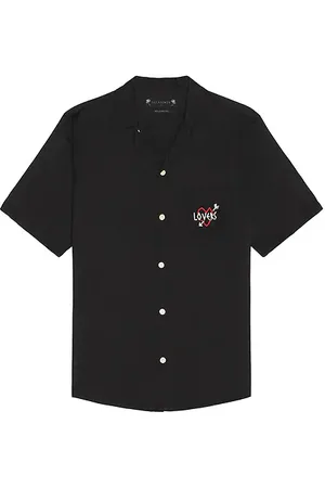 AllSaints Lovers Button Down Camp Shirt in . Size M, S, XL/1X.