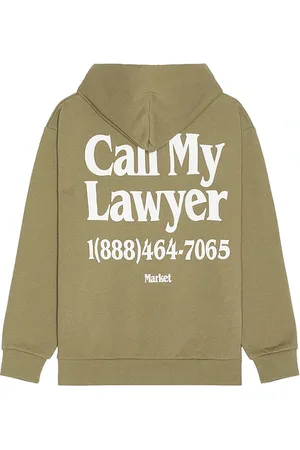 MARKET Call My Lawyer Hoodie in . Size M, XL/1X.