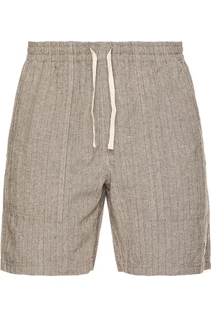 Rhythm Linen Stripe Fatigue Jam Shorts in . Size 34.
