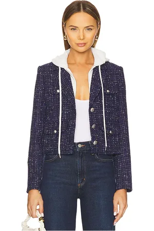 Central Park West Crop Tweed Dickie Blazer in . Size XS.