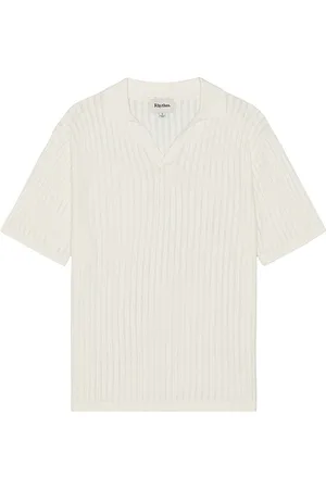 Rhythm Relaxed Knit Short Sleeve Polo in . Size S.