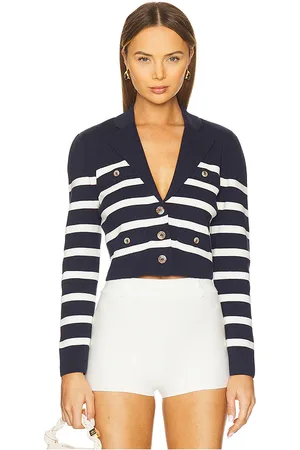 Central Park West Stripe Knit Blazer in . Size M, S, XS.