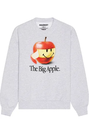 MARKET Smiley Big Apple Crewneck Sweatshirt in . Size L, S, XL/1X.