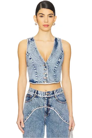 Retrofete Jordi Denim Vest in . Size M, S, XL, XS.