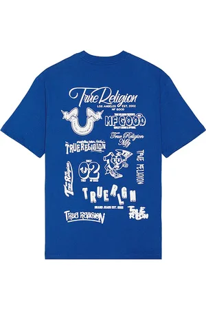 True Religion Short Sleeve Puff Logo Tee in . Size M, XL/1X.