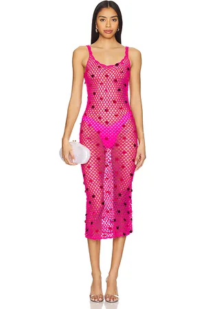 MORE TO COME Adelida Crochet Midi Dress in . Size M, S, XS.