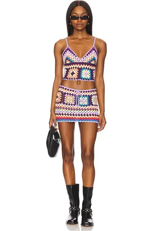 MORE TO COME Alcie Crochet Skirt Set in . Size M, S.
