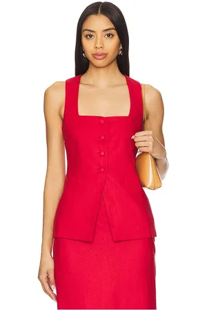 FAITHFULL THE BRAND Jackie Vest in . Size M, S, XL, XS.