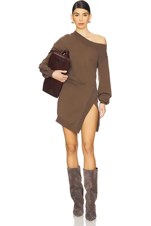 The Attico Long Sleeve Mini Dress in . Size 38, 40, 42, 44.