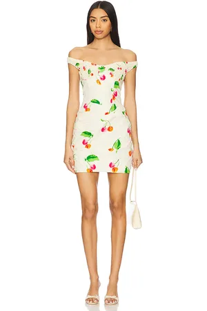 SWF Off Shoulder Pleated Mini Dress in . Size M, S, XS.