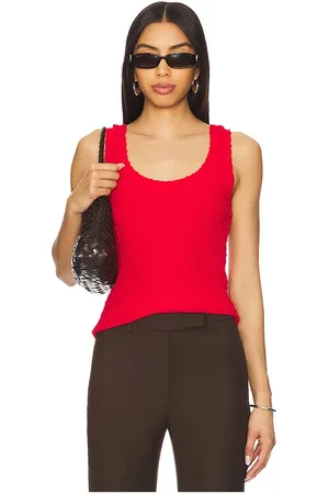 ENZA COSTA Puckered Tank Top in . Size M, S, XS.