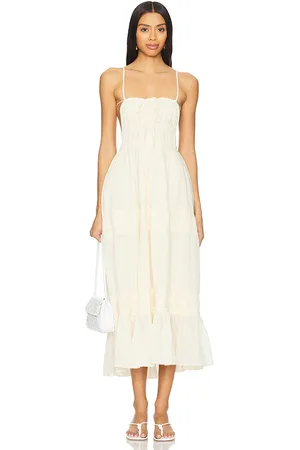 Free People X free-est Taking Sides Maxi Dress In Wet Plaster in . Size M, S, XL.