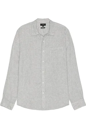 Vince Houndstooth Seperate Placket Long Sleeve Shirt in . Size M, S, XL/1X.