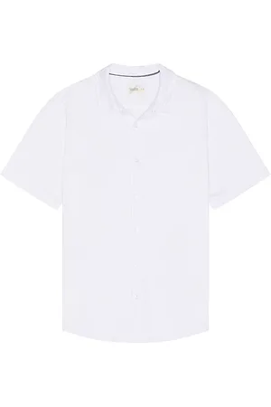 FAIR HARBOR The Short Sleeve Saltaire Shirt in . Size M, S, XL/1X.