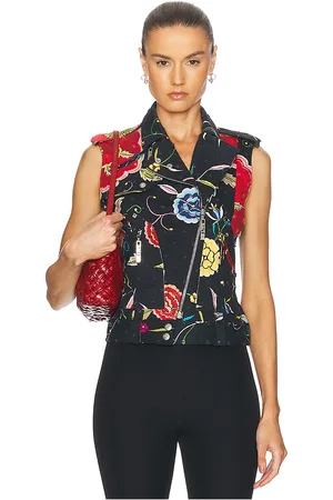 SIEDRES Dior John Galliano Floral Moto Vest in . Size .