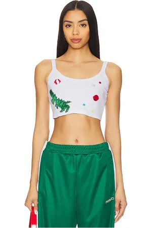 Fiorucci Multipatch Dinosaur Cropped Tank Top in . Size M, S, XS.