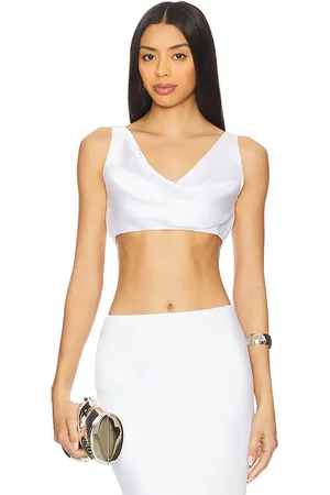 Norma Kamali Maria Cropped Top in . Size M, S, XL, XS, XXS.