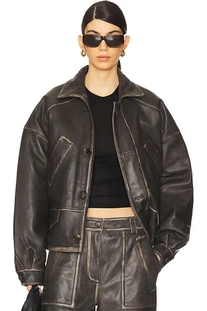 Saks Potts Claria Leather Jacket in . Size S, XS.