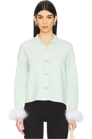 Sleeper Crane Knitted Cardigan With Detachable Feathers in . Size XL, XS/S.