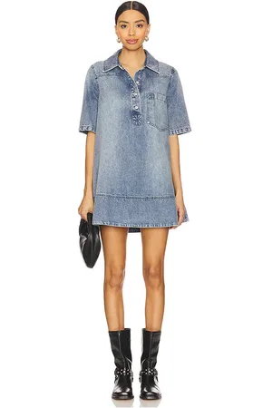 Free People Remino Denim Mini Dress in . Size XS.