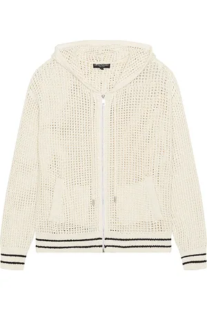 Central Park West Waffle Stitch Hoodie in . Size M, XL/1X.